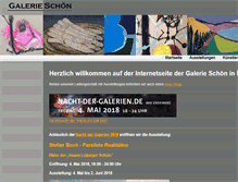 Tablet Screenshot of galerie-schoen.de